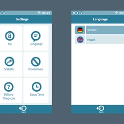Hoppecke Batterien: Touch Display Design