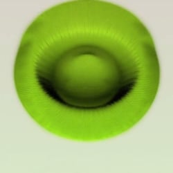 Drehung des 3D Green Hat