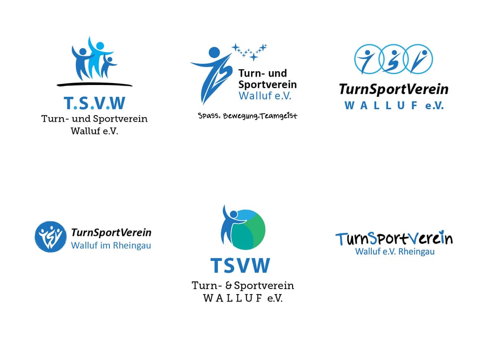 Logo Entwürfe für den TSV Walluf