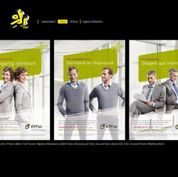 Zwillingskampagne für ETFlab | 2011 | Full-Service-Agentur Visionaere GmbH | Idee, Konzept und Text: Jan und Sven Lützen (Gf