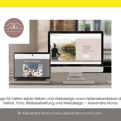 Portfolio Logo und Webdesign heilen leben lieben