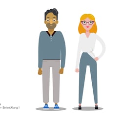 Character Entwurf Flatdesign