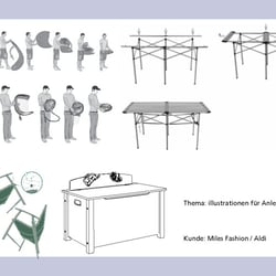 illustrations for assembly manuals