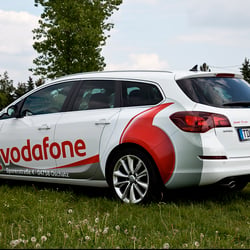 Autobeschriftung Vodafone-Shop Grimma Oschatz
