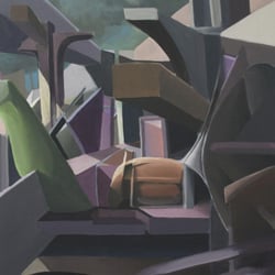 o.T. (Acryl auf Leinwand, 150 × 100cm)