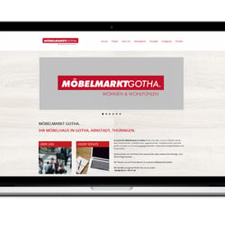 Webdesign Möbelmarkt Gotha