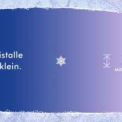 Eiskristalle sind klein …