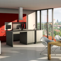 Küche mit Ausblick – CGI