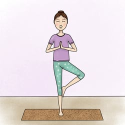 junge Frau beim Yoga