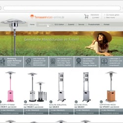 Entwurfsarbeit Online-Shop Terrassenheizer-Online.de