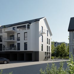 3d-Visualisierung eines Wohnhause In Deutschland