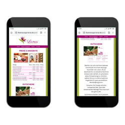 Lamai Thaimassage Webdesign Mobil