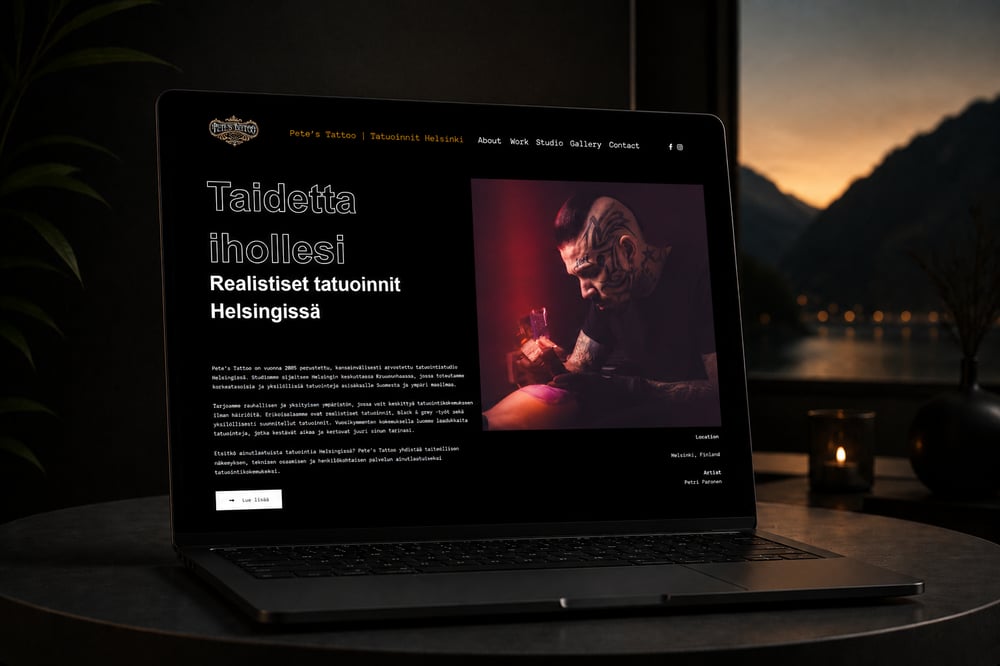 Petes Tattoo Studio Finnland Website
