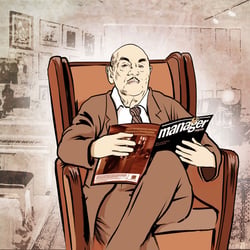 Thema: Atze Brauner, ARD Magazin Kontraste, Illustration: Heidi Kull