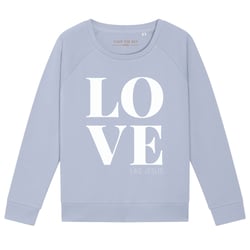 Sweatshirt Design Muenchen, LOVE LIKE JESUS