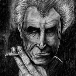 Keith Richards Bleistiftzeichnung