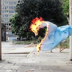 burning sheet