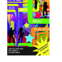 Plakatentwurf Veranstaltung Tanz aus dem Mai