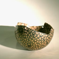 Hugelschale, Stahl Silberlot