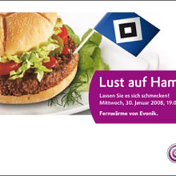 Evonik Fernwärme GmbH – Einladungskarte