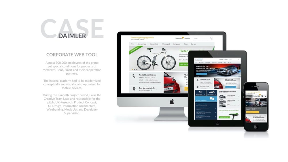 UI/UX-Case Daimler Portal Relaunch