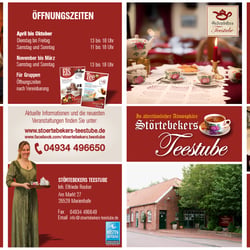 KÜSTENWERBUNG Werbeagentur Nicolai Heise Werbeerfolg Grafikdesign Störtebekers Teestube Flyer 1 Werbung