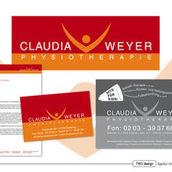 Logoentwicklung und Geschäftspapiere Praxis für Physiotherapie