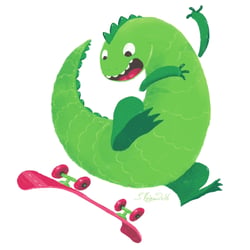 Skeatbord Dino