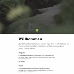 Screenshot Startseite