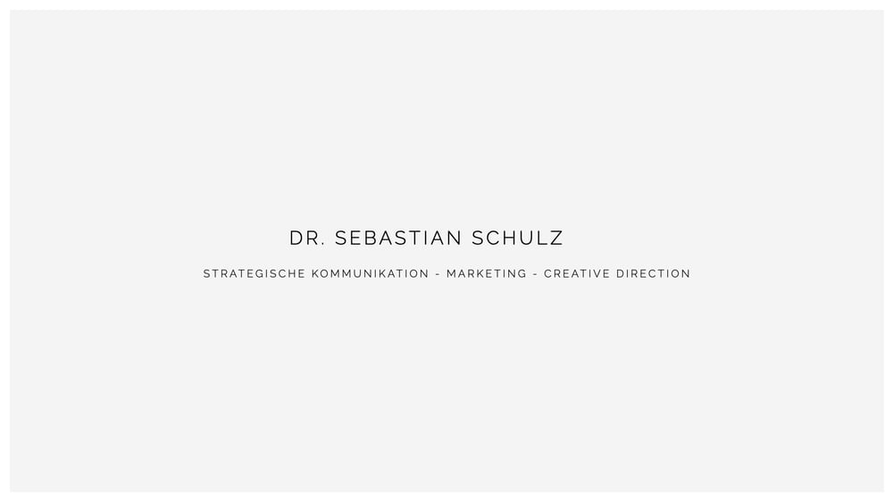 Portfolio Strategic Marketing und Konzeption