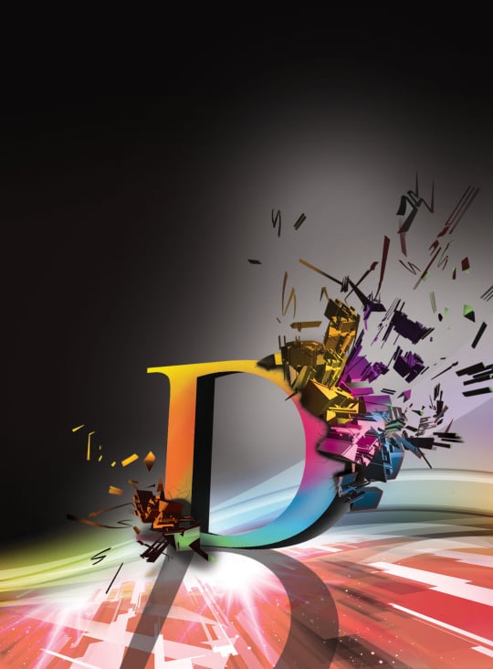 D wie Design, dieses Bild ist absichtlich im Adobe-Stil