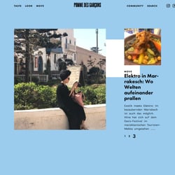 Pomme des Garçons Blog Relaunch