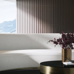Innenvisualisierung einer atemberaubenden Luxusyacht