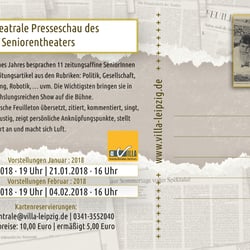 Rückseite Karte, Feuilleton _Villa