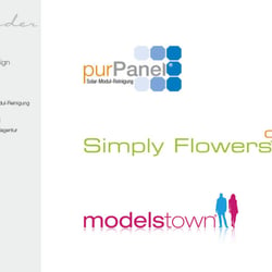 Logos für Solar-Modul-Reinigung | Blumenfachgeschäft | Modelagentur