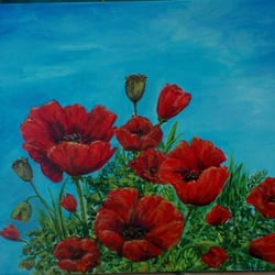 Mohnblumen 2012 Öl