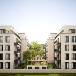 Aßenvisualisierung von Berlin Pankow – eine neue Wohnkomplex in der Mitte Berlins