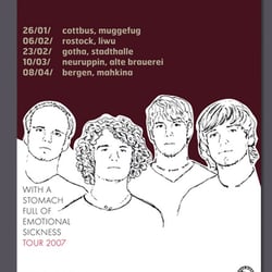 Bandartwork „Passadeena“– Tour-Poster