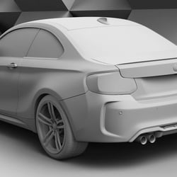 Fahrzeug-Rendering für Mittelklasse-Limousine