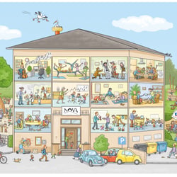 Wimmelbild für Nova-Zentrum