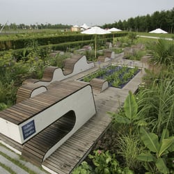 hubert burda garten lounge, buga münchen 2005, für hubert burda media