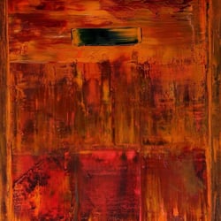 wall of fire 140×100 cm