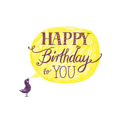 Handlettering Geburtstag