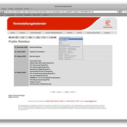 Kalender: Kategoriesansicht