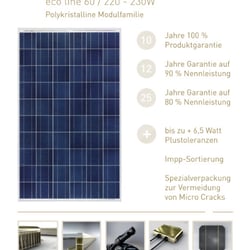 Konzept: Unternehmens Broschüre für Solarteure – Datenblatt Vorderseite