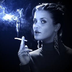 Clelia smoking