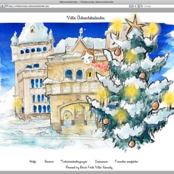 Gestaltung und Umsetzung des Adventskalenders 2012 für das Hotel Villa Kennedy, Frankfurt