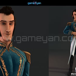 3D Rom Prince Character Modeling