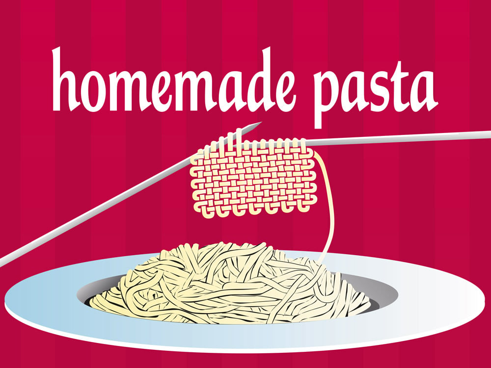 Illustration Homemade Pasta