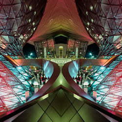 BMW Welt 3 color reflex